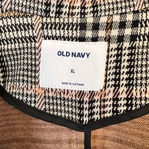 Old Navy Plaid Knit Blazer